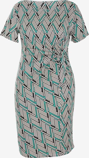 Promiss Kleid in grün / schwarz / weiß, Produktansicht