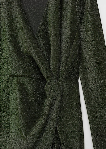 MANGO Koktejlové šaty 'Xmarto' – zelená