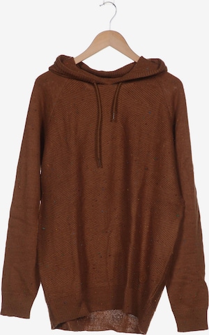 !Solid Sweatshirt & Zip-Up Hoodie in XL in Brown: front