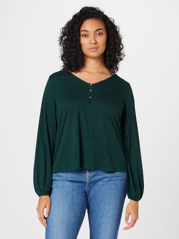 ABOUT YOU Curvy T-shirt 'Hedda' i grön: framsida