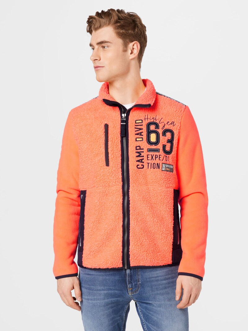 Sweaters & Hoodies CAMP DAVID Fleece jackets Orange