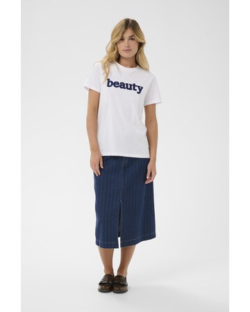 SAINT TROPEZ - Camisa 'Oleni' em branco