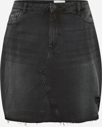 Noisy May Curve Jupe 'FREJA' en noir denim, Vue avec produit