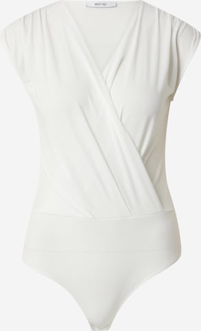 ABOUT YOU Shirt Bodysuit 'Stina' in White: front