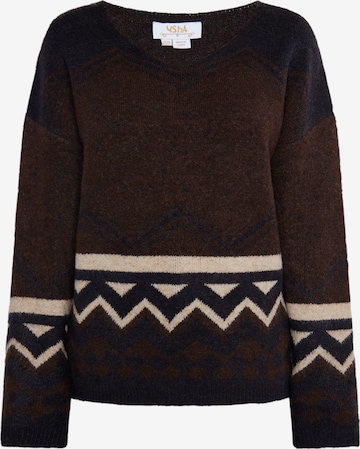 usha FESTIVAL Sweater 'Rakata' in Brown: front