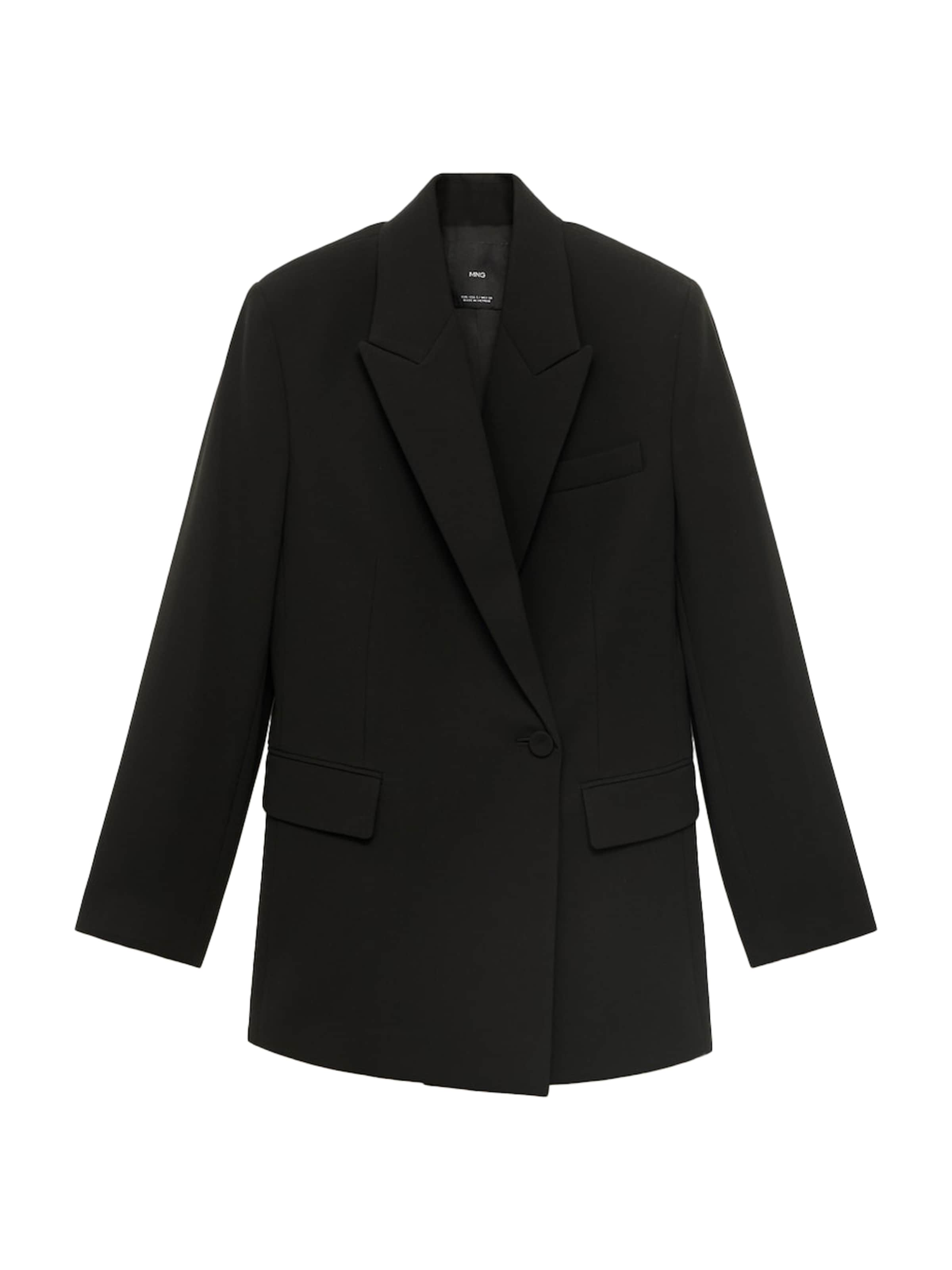 MANGO Блейзър 'Iguana' в черно: отпред