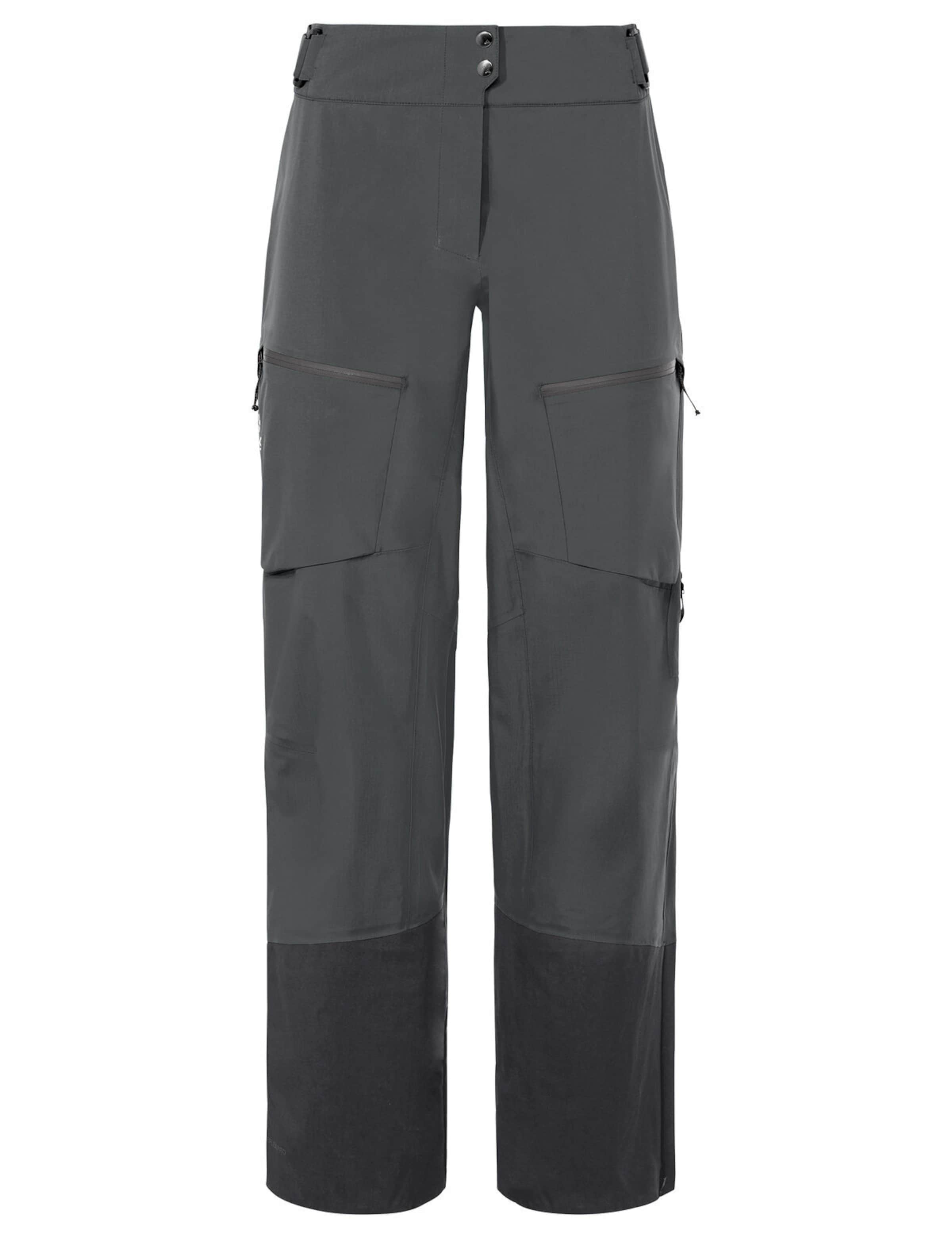 VAUDE Regular Sports trousers 'Monviso II' in Grey: front