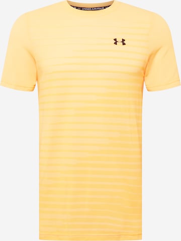 UNDER ARMOUR Функционална тениска 'Seamless' в оранжево: отпред