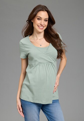 Neun Monate Shirt in Grün: Vorderseite