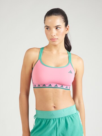 ADIDAS PERFORMANCE - Bustier Sujetador deportivo 'Hyglm Q2' en rosa: frente