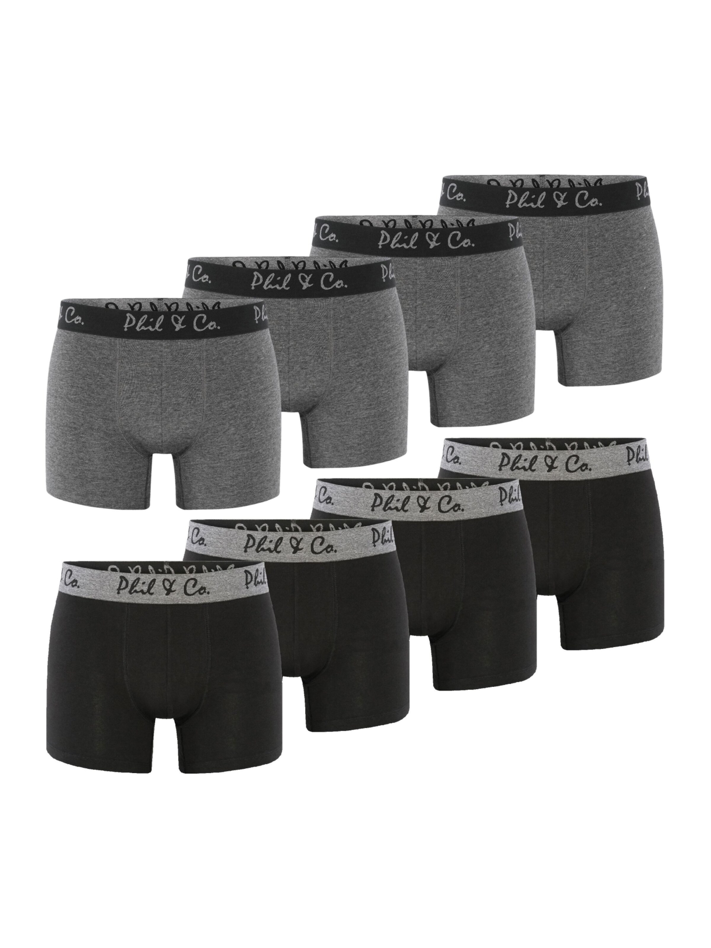 Phil & Co. Berlin Boxer shorts in Black: front
