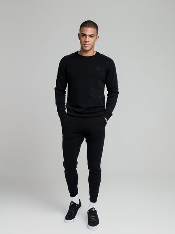 SikSilk Sweatshirt 'Infinity' in Schwarz: Vorderseite