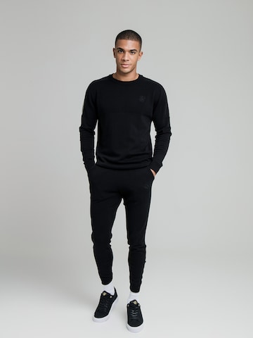 SikSilk Sweatshirt 'Infinity' in Black: front