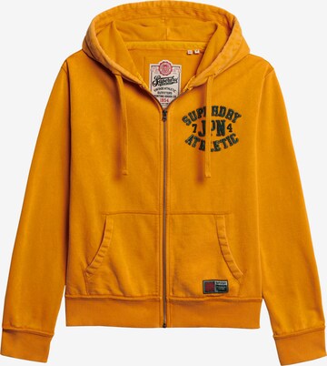 Veste de survêtement Superdry en orange : devant