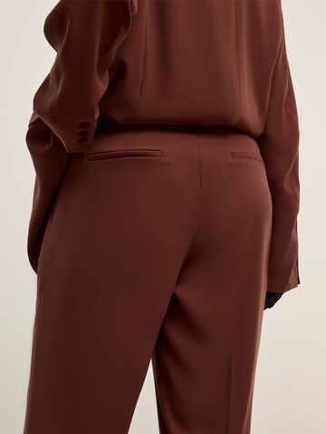 CITA MAASS Wide leg Pleated Pants 'Francesca' in Red