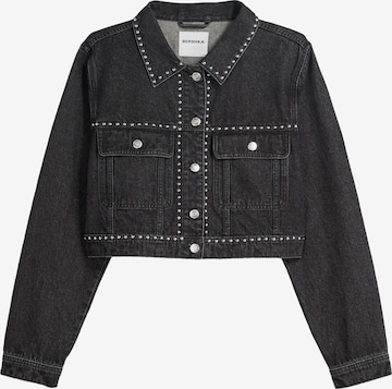 Geacă de primăvară-toamnă de la Bershka pe negru: față