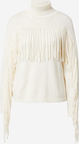 REPLAY Sweter w kolorze biały: przód