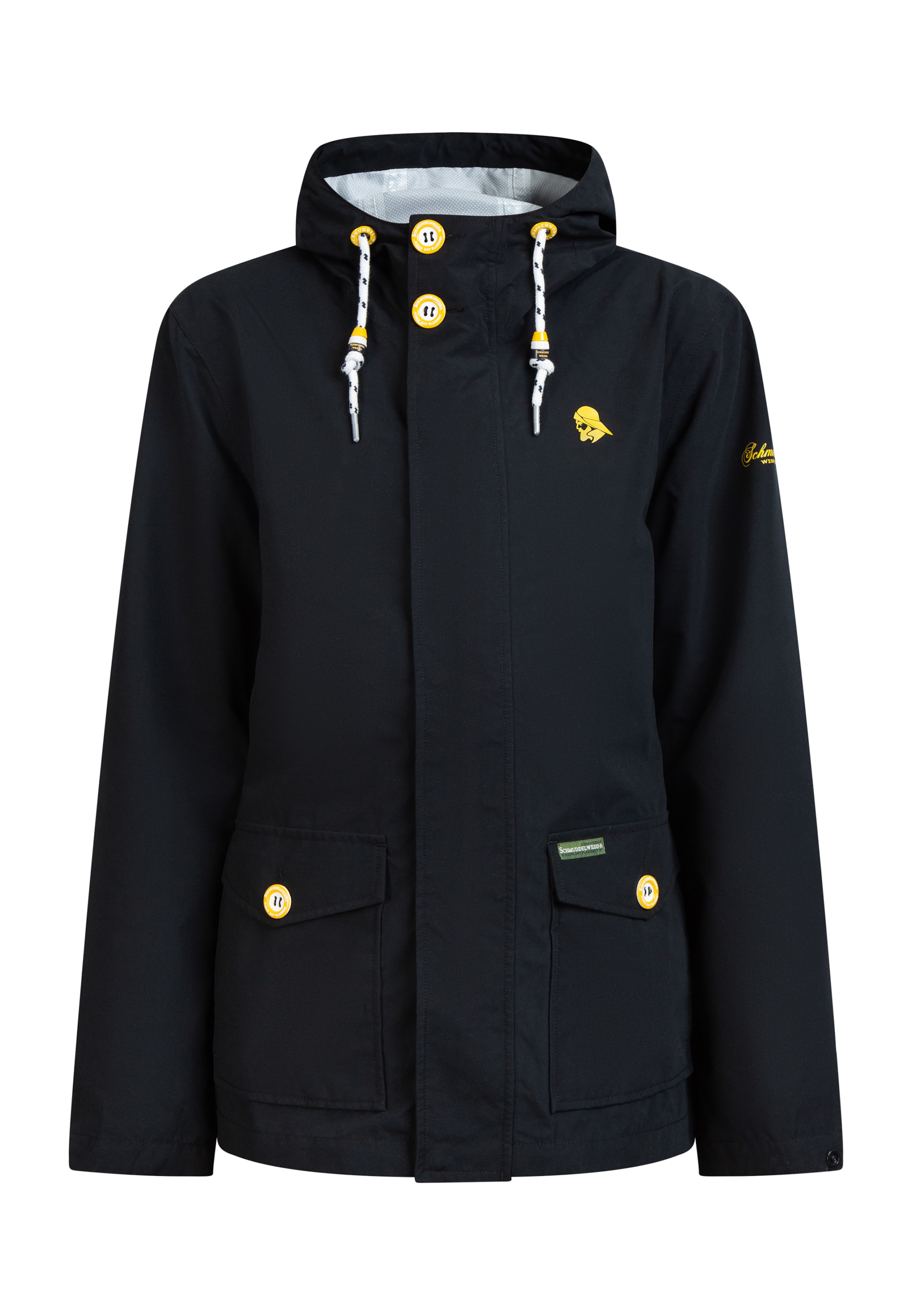 Geacă de primăvară-toamnă de la Schmuddelwedda pe negru: față