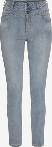 LASCANA Skinny Jeans in Blauw: voorkant