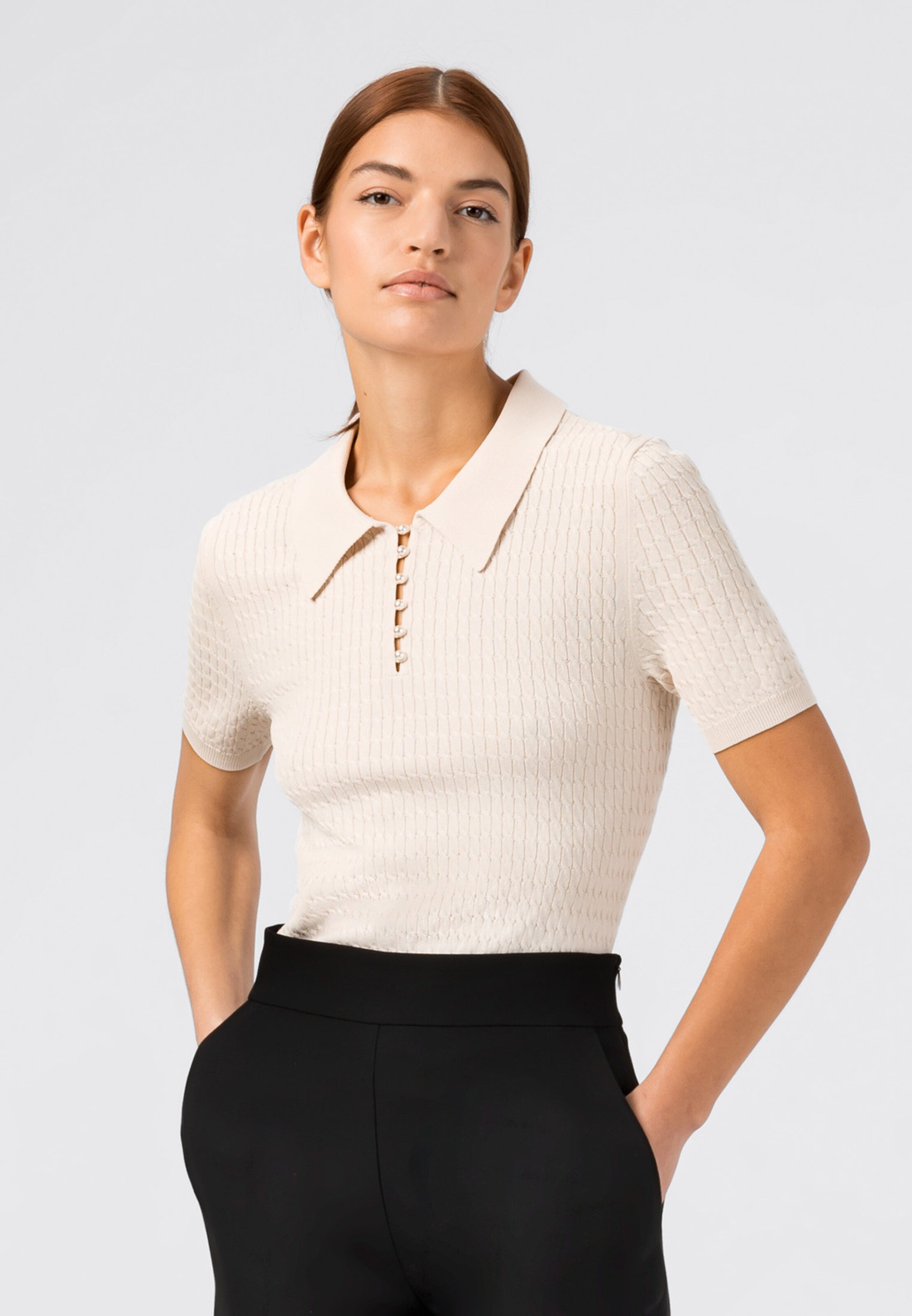 Frauen Pullover & Strick HALLHUBER Pullover in Creme - AJ82274 Frauen Pullover & Strick HALLHUBER Pullover in Creme - AJ82274