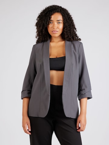 PIECES Curve - Blazer 'PCBOSELLA' en gris: frente