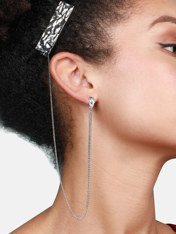 SOHI Ohrringe 'Jackaline' in Silber: Vorderseite