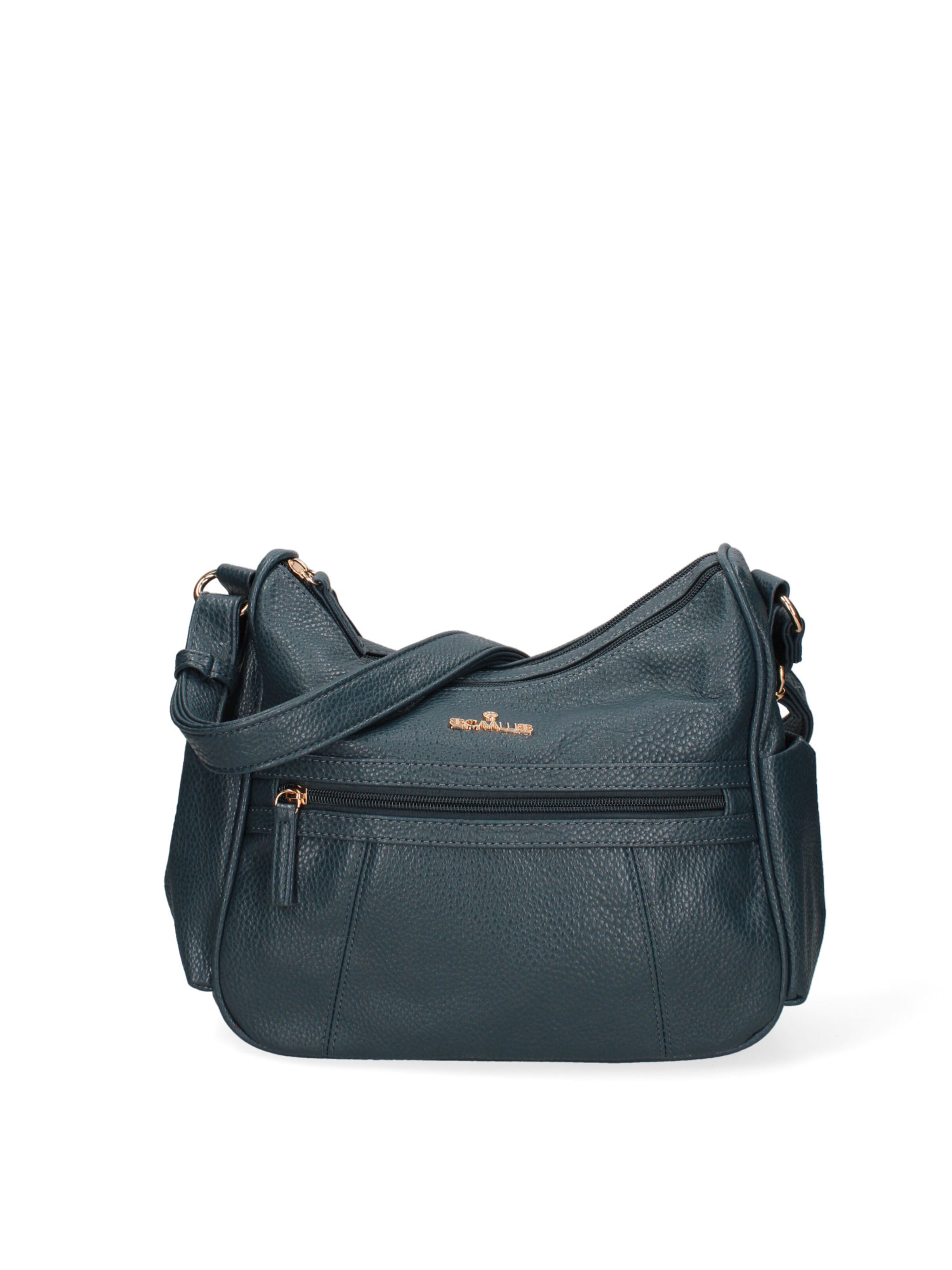 Borsa a tracolla 'Borsa a Tracolla Donna B Cavalli Ecopelle Zip Tasche Multiple 28x24cm' di B. Cavalli in blu: frontale