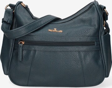 Borsa a tracolla 'Borsa a Tracolla Donna B Cavalli Ecopelle Zip Tasche Multiple 28x24cm' di B. Cavalli in blu: frontale