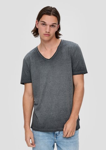 QS Shirt in Grijs: voorkant