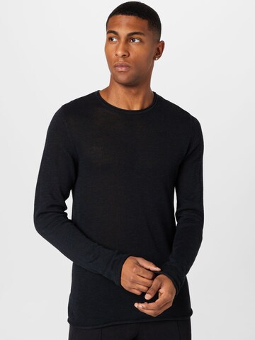 Lindbergh Regular Fit Pullover in Schwarz: predná strana