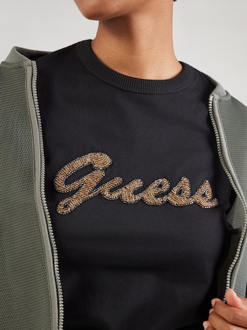 GUESS Тениска в черно