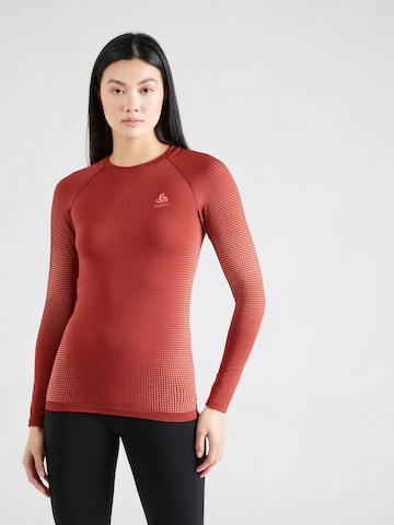 ODLO Functioneel shirt in Rood: voorkant