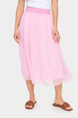 SAINT TROPEZ - Falda 'Coral' en lila: frente