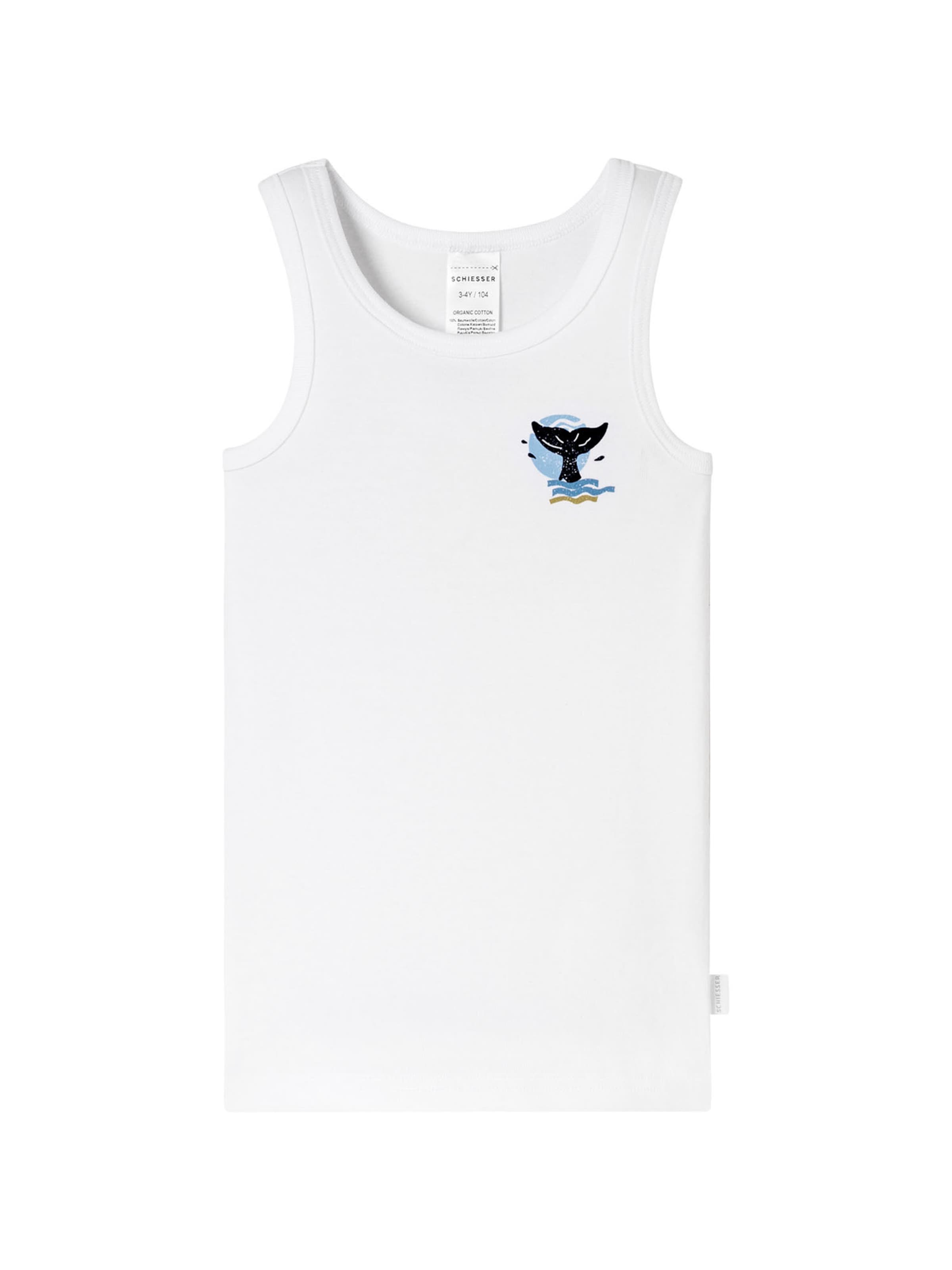 Maillot de corps 'Fine Rib' SCHIESSER en bleu