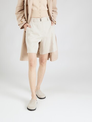 Wide Leg Pantalon chino 'Laura' FIVEUNITS en beige : devant