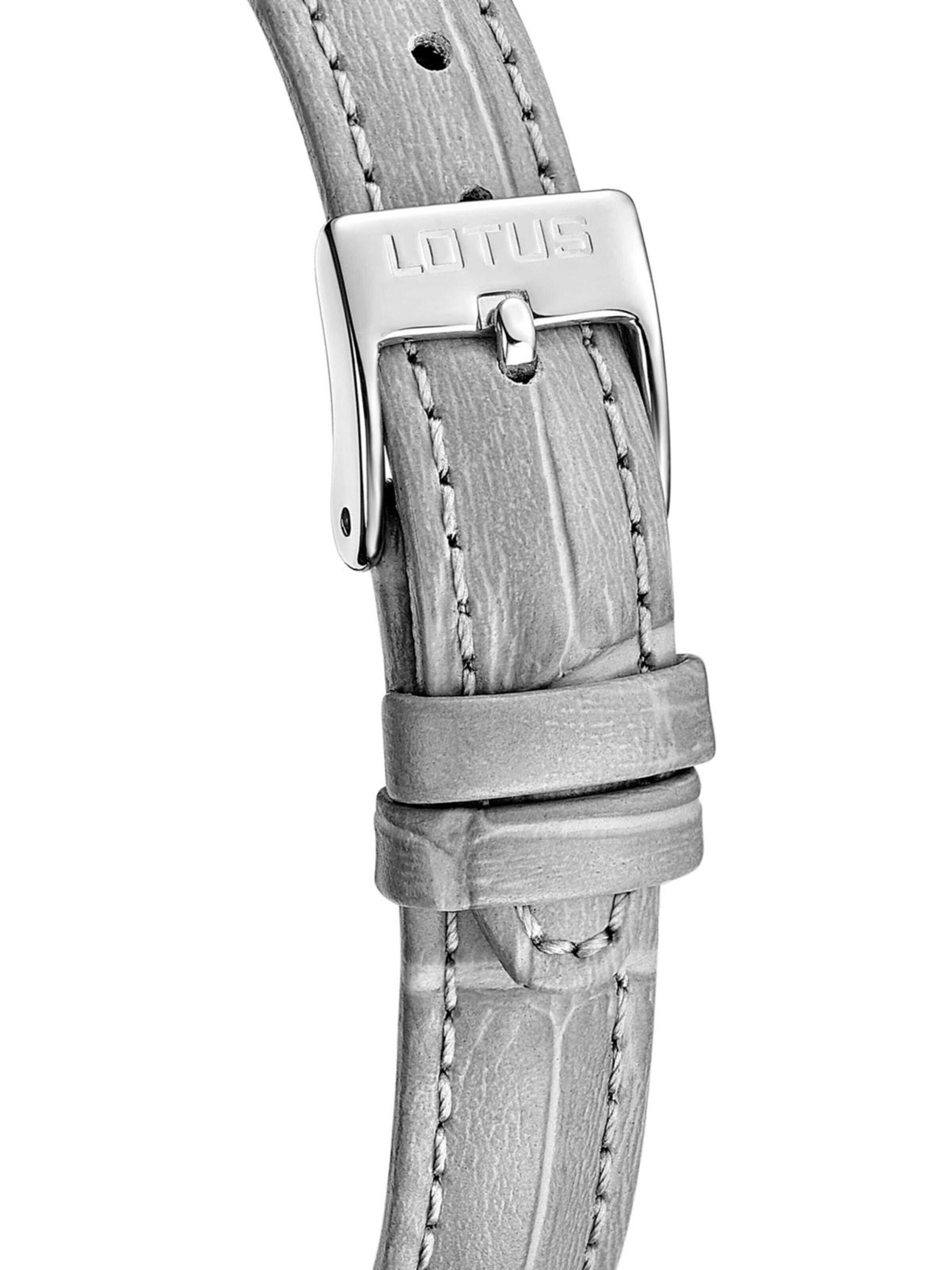 Lotus Analoog horloge 'Date watch Square Series' in Grijs