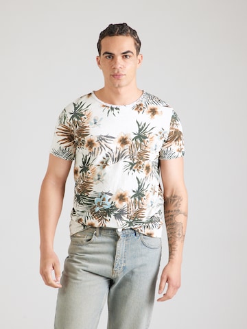 Key Largo Shirt 'PLAYA' in Wit: voorkant