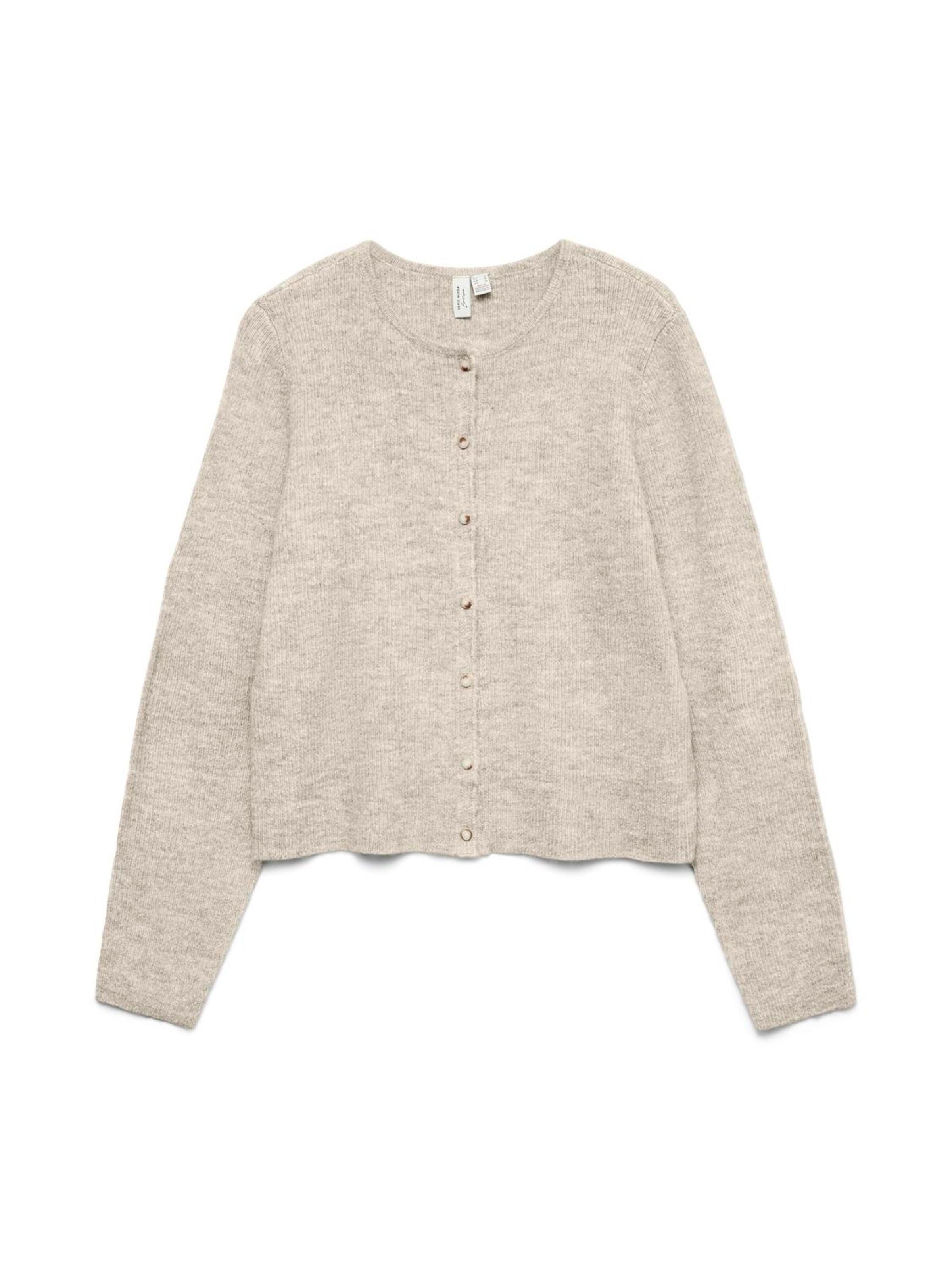 Cardigan 'VMLEFILE' Vero Moda Girl en beige : devant