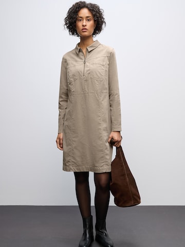 STREET ONE Shirt Dress in Beige: front