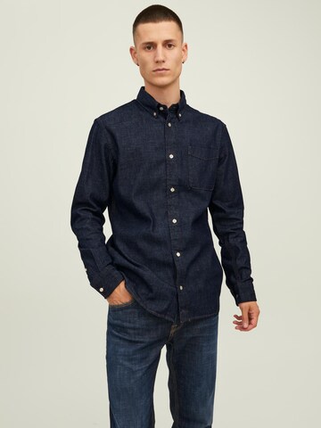 JACK & JONES Slim fit Ing 'BROOK' - kék: elől