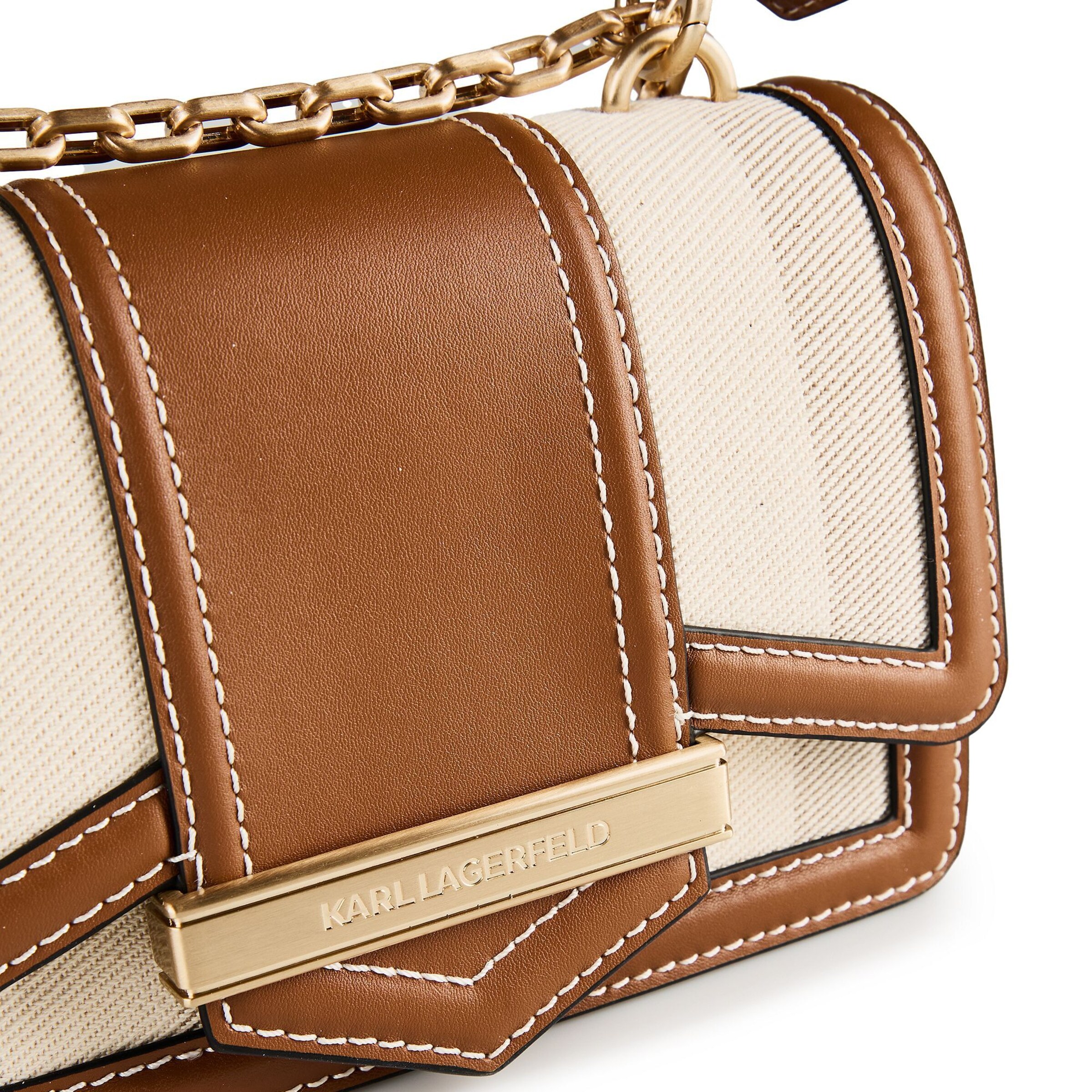 Karl Lagerfeld Schultertasche 'Nova' in Braun