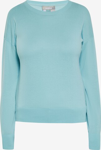 Pull-over Usha en bleu : devant