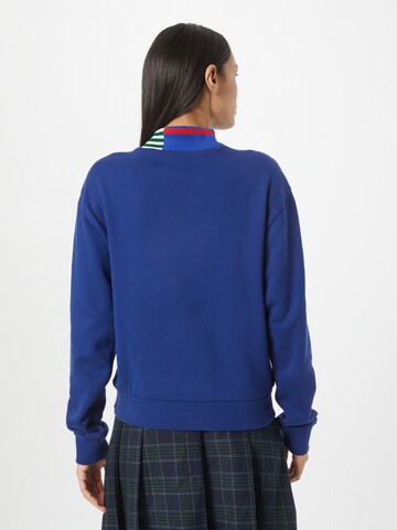 ADIDAS ORIGINALS Sweatshirt 'Ribbed Collar' in Blauw