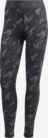 ADIDAS PERFORMANCE Skinny Sportbroek in Grijs: voorkant