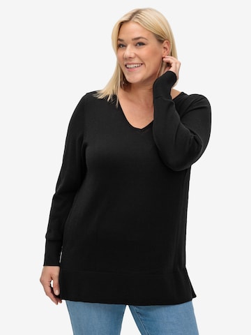 SHEEGO Sweater in Black: front