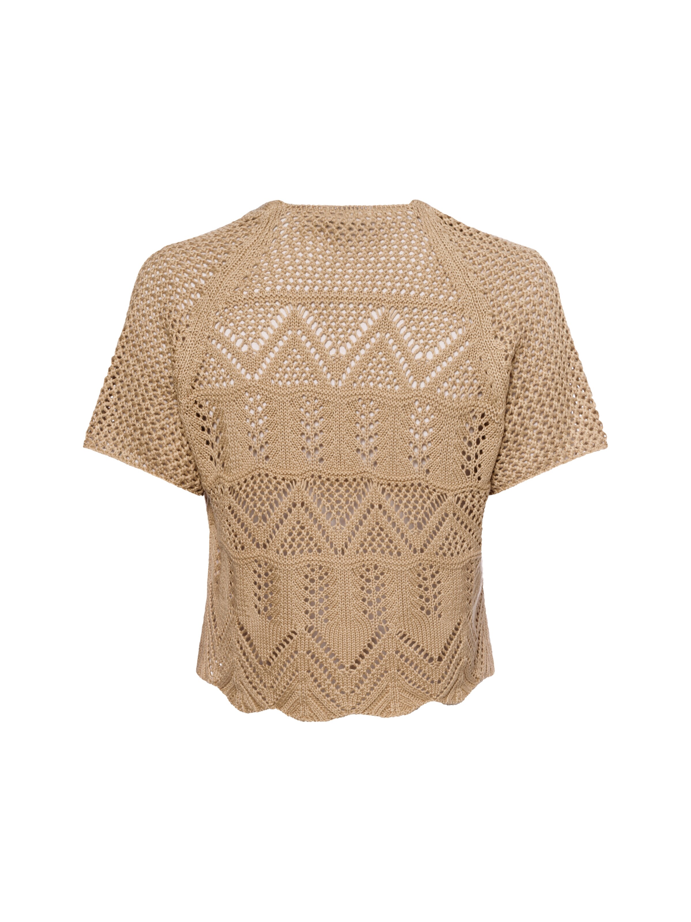 Marie Lund Gebreid vest ' ' in Beige