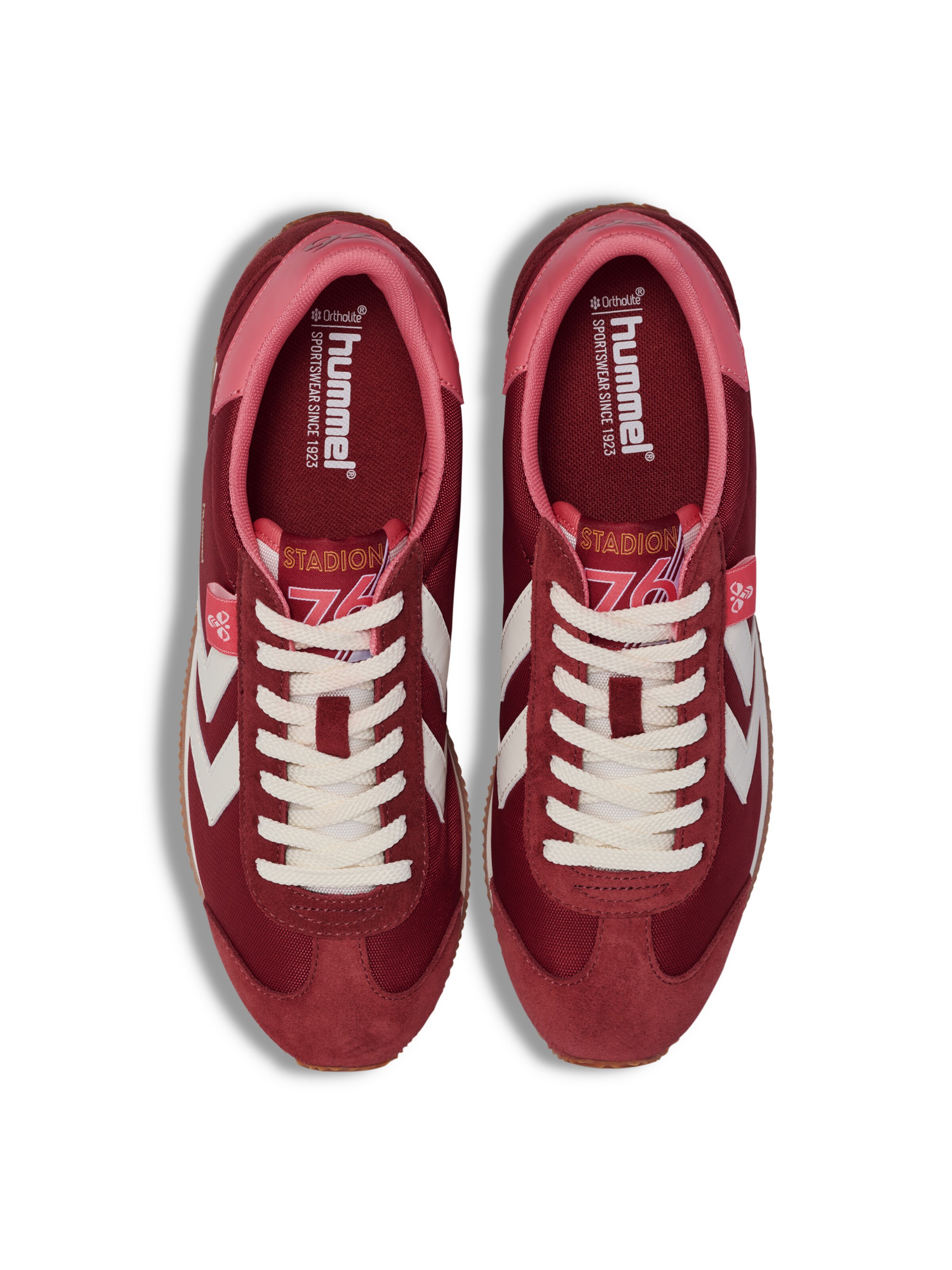 Baskets basses Hummel en rouge