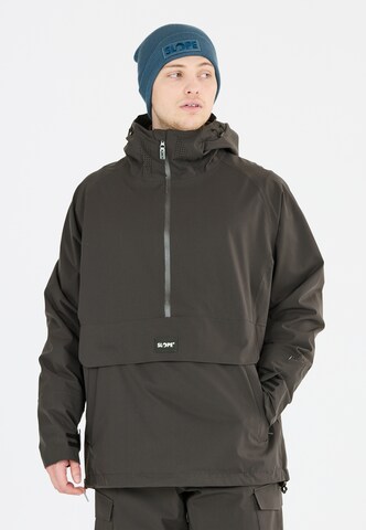 SLOPE Sportjacke 'Ruki' in Grau: Vorderseite