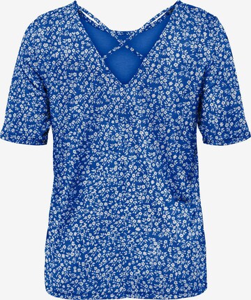 ONLY Carmakoma T-Shirt 'Bandana' in Blau