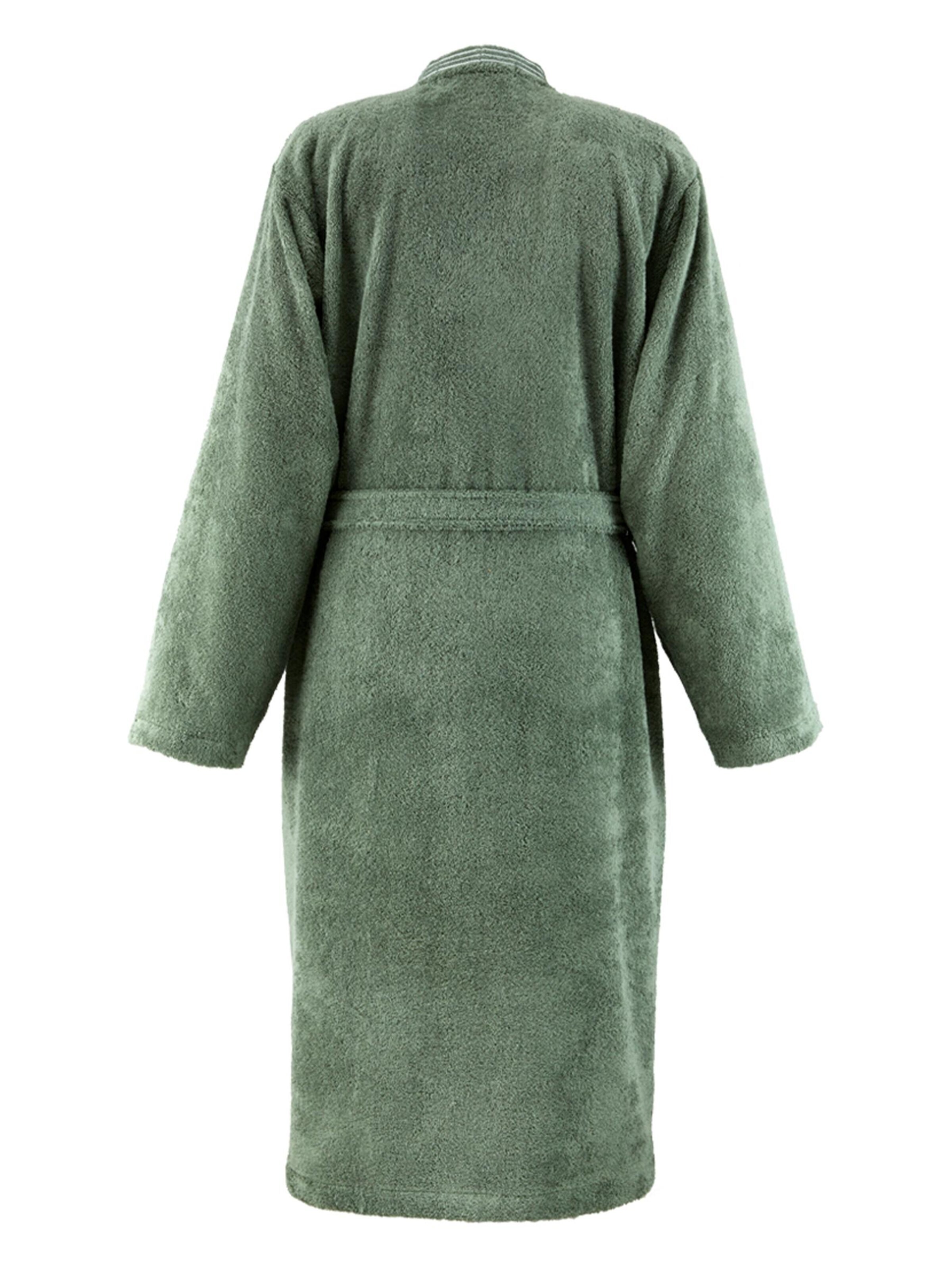 BOSS Home Long Bathrobe 'EDGE' in Green